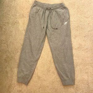 Grey nike sweatpants lightly worn